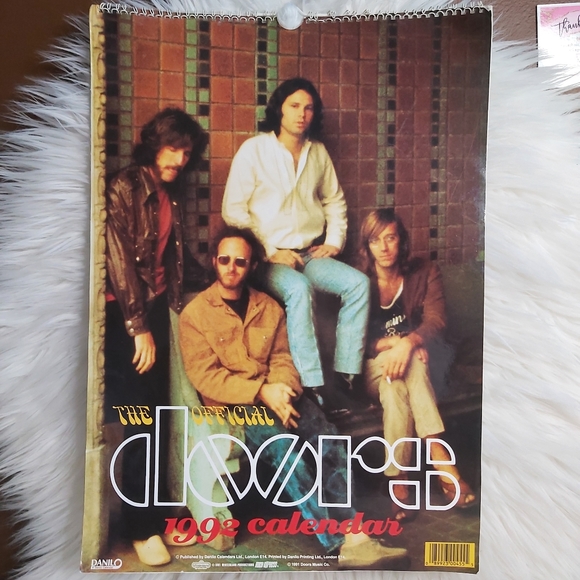 Vintage 1992 The Official Doors Calendar